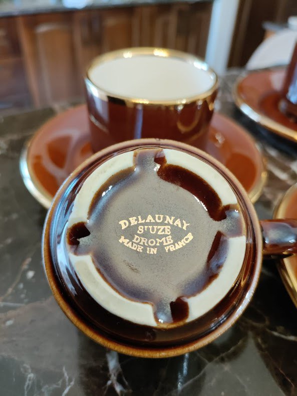 Керамические чашки и блюдца 10 пар