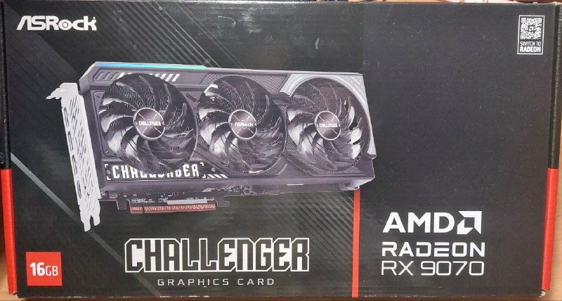 Видеокарта ASRock Challenger Radeon RX 9070 16gb