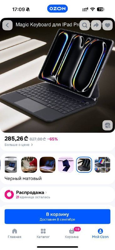 Реплика клавиатуры на Ipad pro m4 2024 11” 4