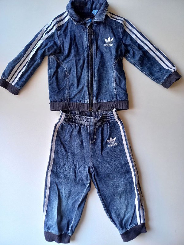 Костюм adidas, утеплённая джинсовая куртка, розовая курточка, детская одежда 6