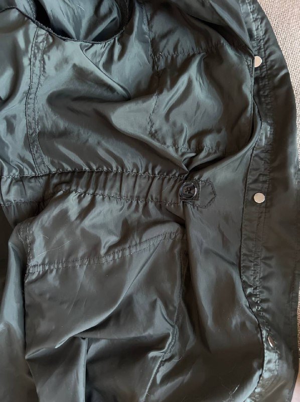 Тренч плащ ветровка MANGO темно-зеленый S XS 5