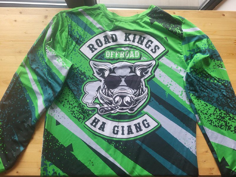 Мужской зеленый лонгслив Road Kings Offroad Ha Giang