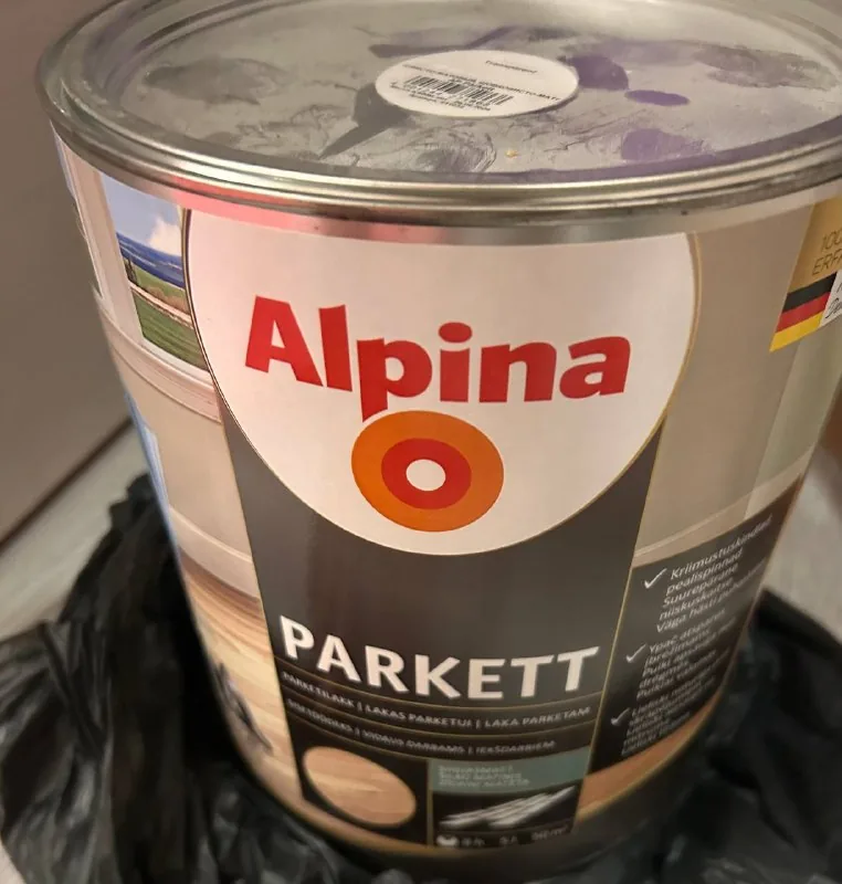 Лак акриловый для паркета Alpina Aqua 5 л