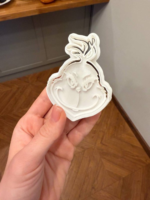 Форма Гринч для печенья из пищевого пластика