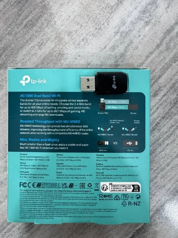Wi-Fi адаптер TP-Link Archer T3U 1