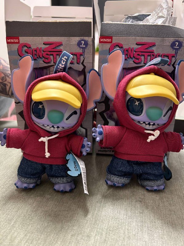 Новые фигурки Стич из MINISO, 2 штуки 2