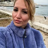 Фиолетовая шуба из песца 3