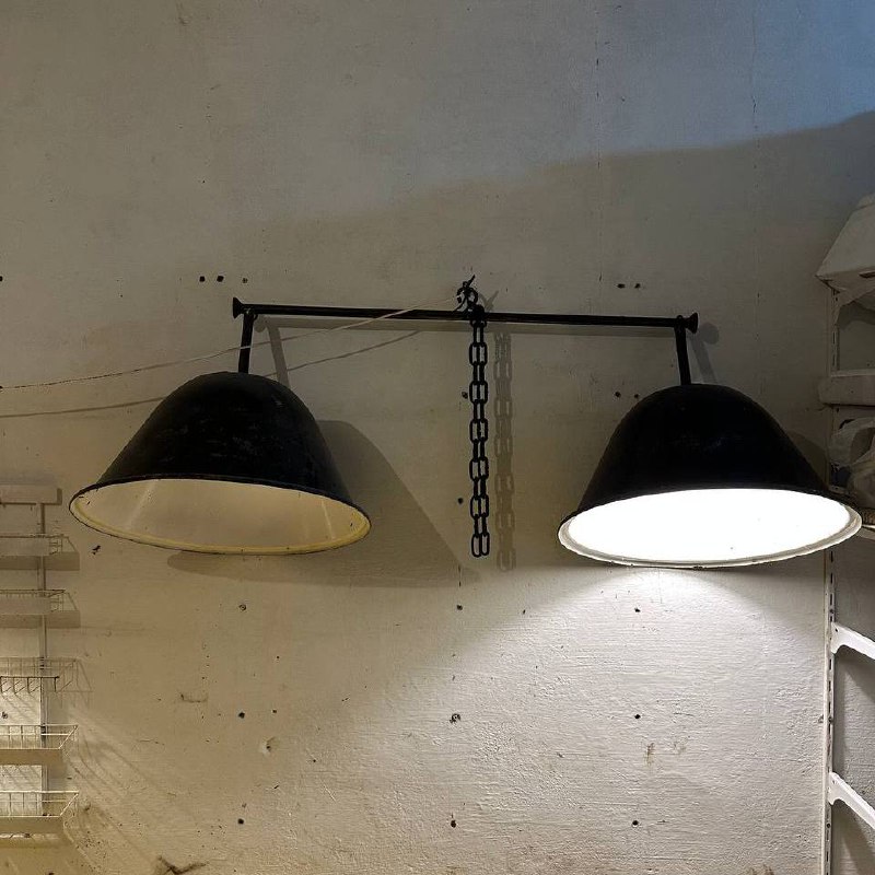 Металлическая лампа люстра с металлическими плафонами серая и тёмно-серая, 2 шт 4