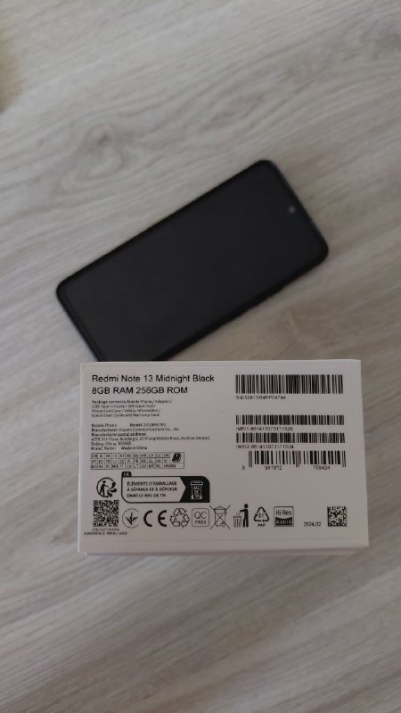 Телефон Redmi Note 8GB RAM 256GB ROM 3