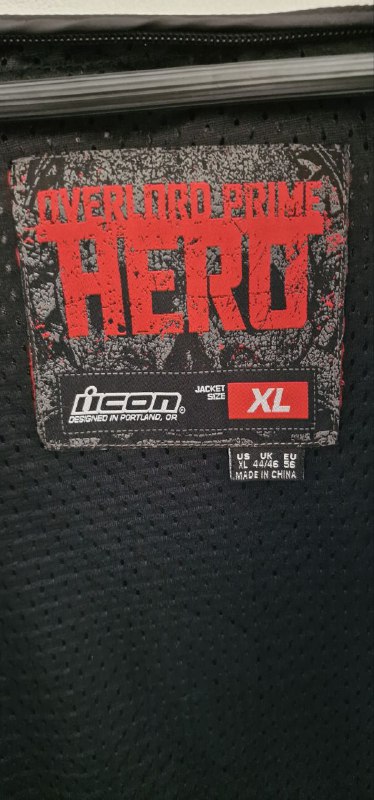 Мужская кожаная мотокуртка Icon Overlord Prime Hero Crusader 5