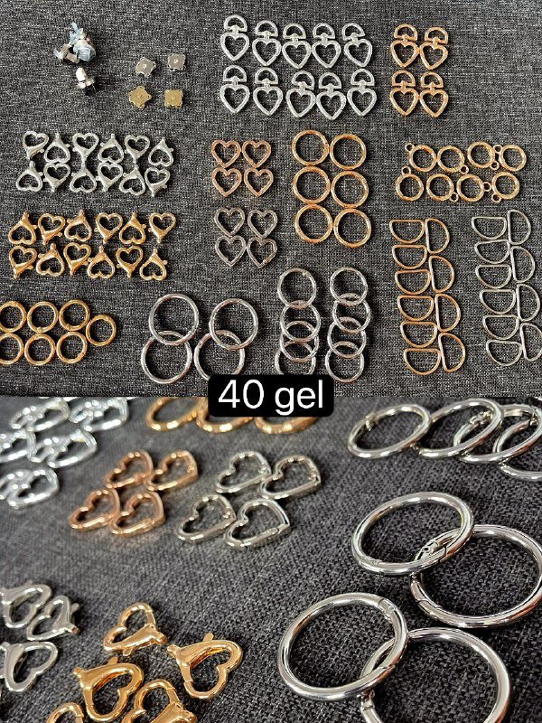 Пушистая пряжа, крепления для сумок, магнитные застежки, цепочки, кольца, подвески 3