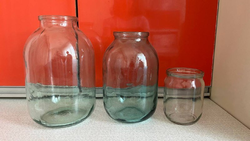 Банки стеклянные 3 л, 2 л, 0,5 л