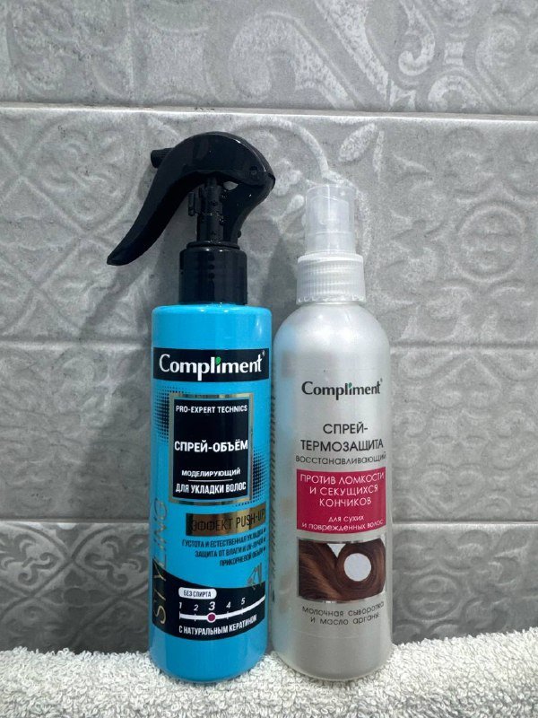 Спрей-объем для укладки, Спрей-термозащита
