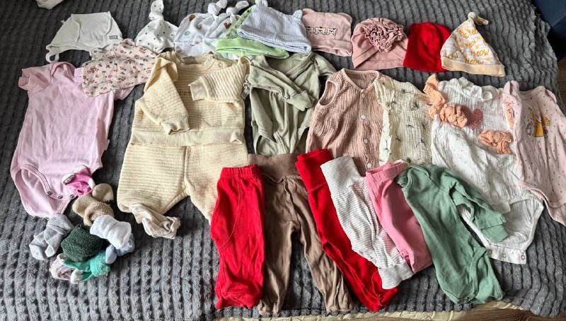 Пакет одежды для новорожденных размер 56-62