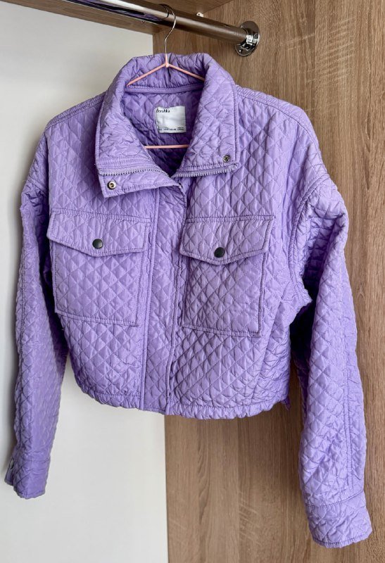 Стеганая укороченная куртка Bershka