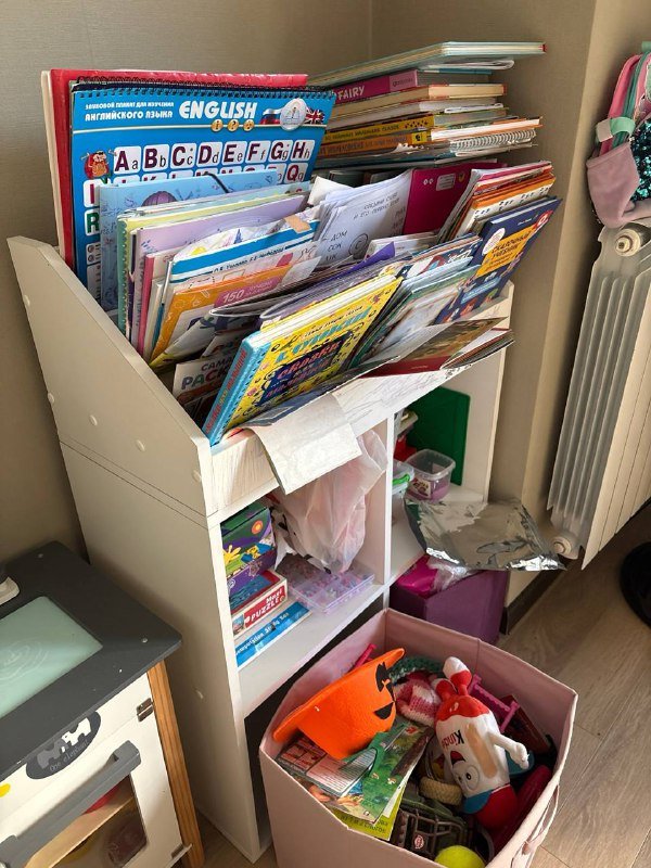 Детский мини шкаф для книг и игрушек