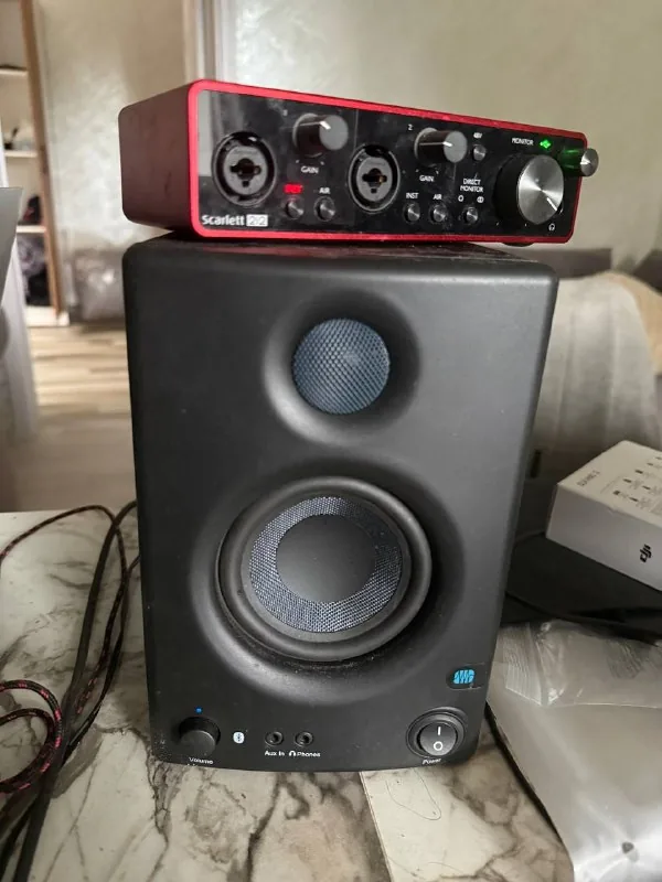Мониторы, звуковая карта Focusrite 1