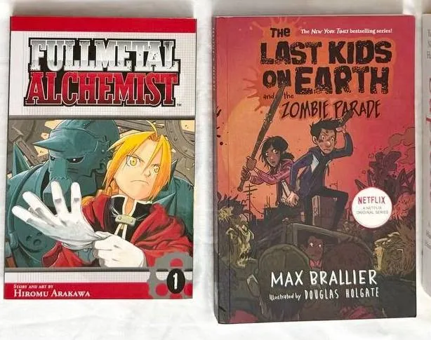 Fullmetal Alchemist-ის მანგა, The Last Kids on Earth-ის წიგნი