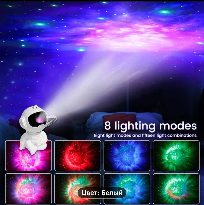 Ночник-проектор астронавт звездного неба с пультом 2