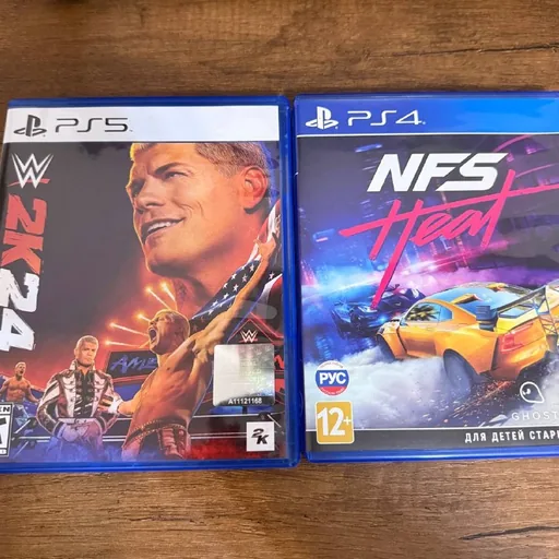 Диски для PlayStation WWE 2K24, NFS Heat