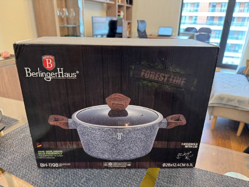 Кастрюля BerlingenHaus с керамическим покрытием 6 литров