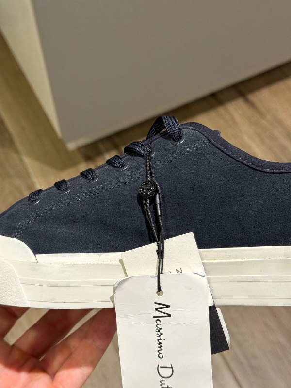 Кеды Massimo Dutti синие нубук замша мужские