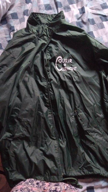 Тонкая ветровка тёмно зелёного цвета 2XL