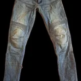 Motorcycle jeans with Kevlar inserts and knee pads 1