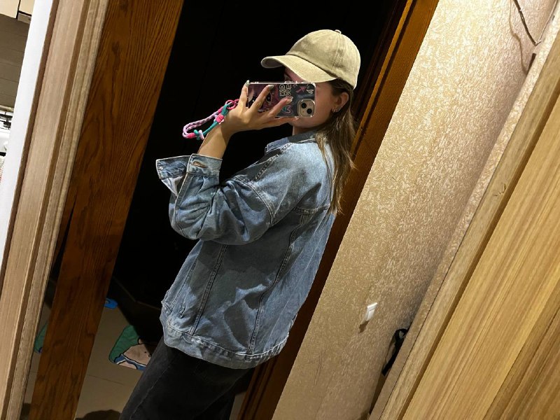 Джинсовая куртка Bershka размер М свободная посадка 3