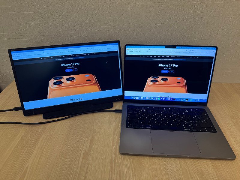 Портативный монитор Asus MB166C 16 дюймов IPS FullHD