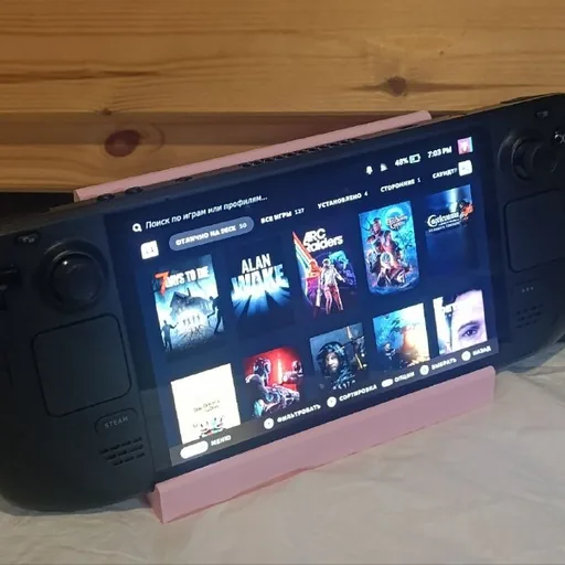 Steam Deck OLED 512gb, чехол, зарядка, подставка, sd карта