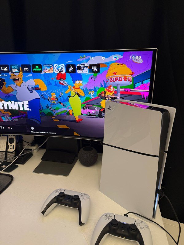 PlayStation 5 Slim дисковая версия, геймпад, игры