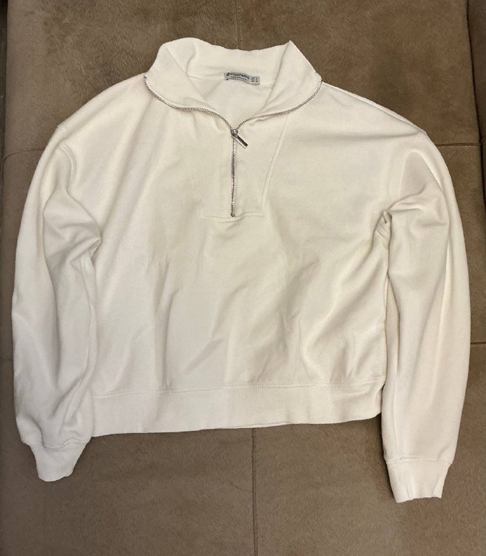 Свитшот с воротником на молнии Stradivarius размер М