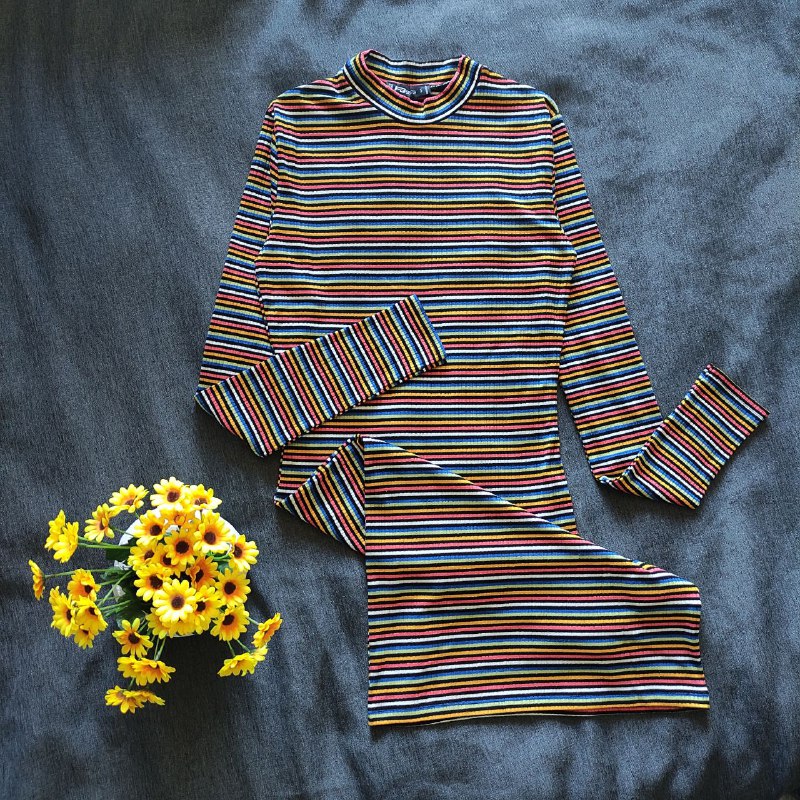 платье New Look, свитер ТВОЕ, комбинезон Amisu, платье-гольф FBsister, рубашка Rimoda, штаны H&M L.O.G.G 4