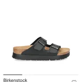 Шлепки Birkenstock черные на платформе 1