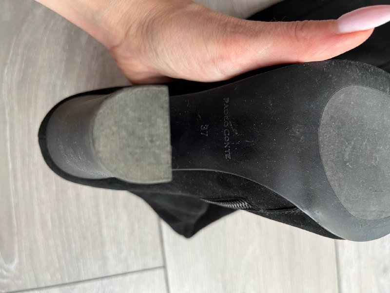 Черные женские сапоги размер 37 2