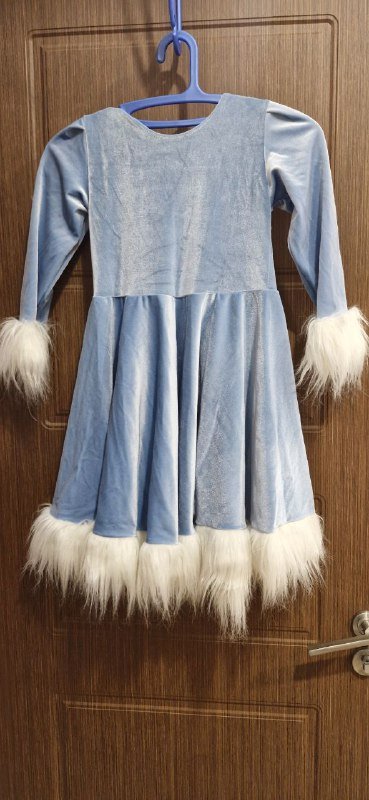 Платье снегурочки на девочку 7-8 лет 2