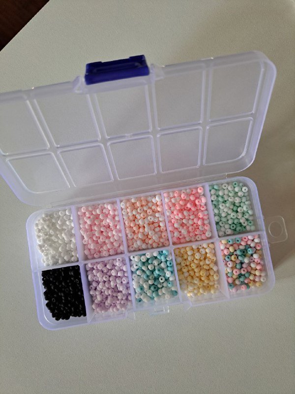 Набор бисера, леска и крепления для украшений 2