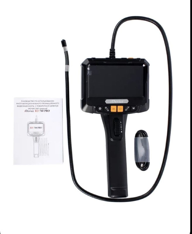Новый эндоскоп с двумя камерами, кабель 2 метра 2