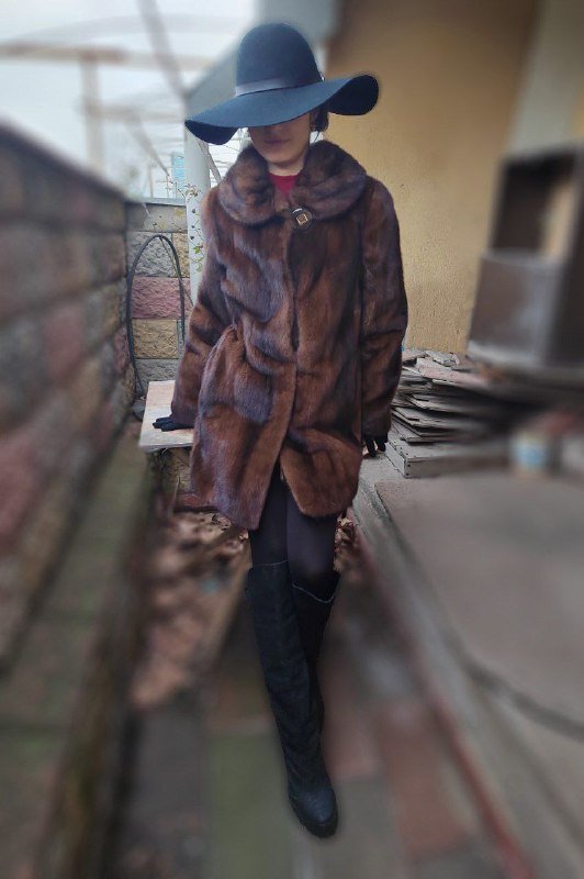 Шуба из натуральной норки, размер S 2