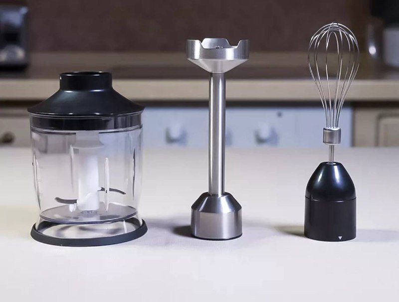 VIXTER 3 в 1 блендер погружной с мерным стаканом, измельчителем и венчиком 4