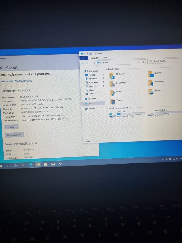Dell Latitude 3300 ноутбук, i5, 16ГБ, SSD 512GB 6