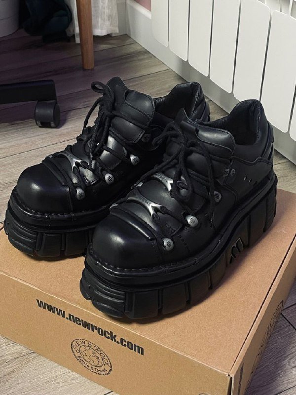 Мужские черные ботинки New Rock