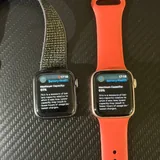 Apple Watch S4 Rose Gold и Black Nike 1
