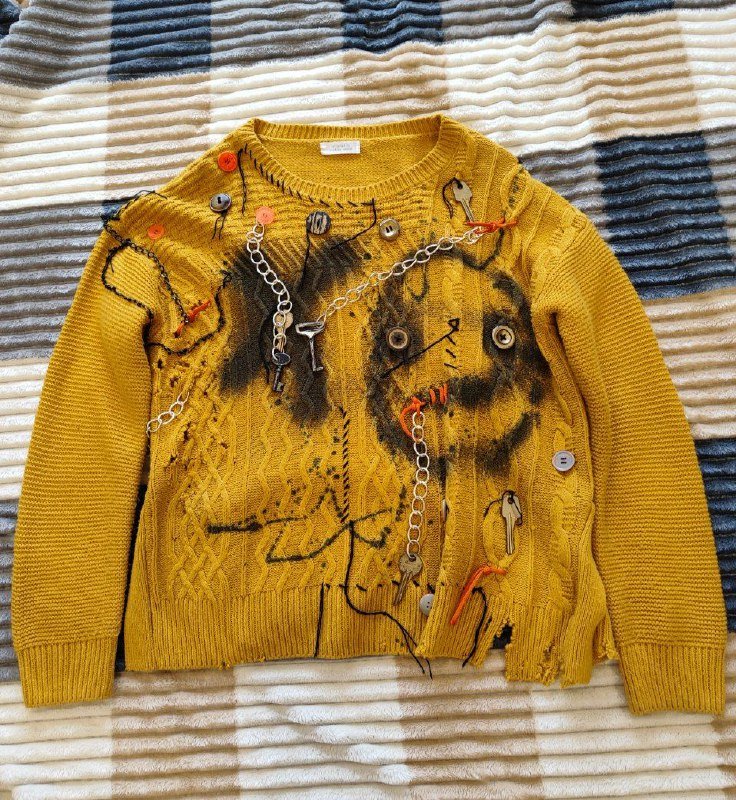 Кастомная кофта, Куртка H&M 2