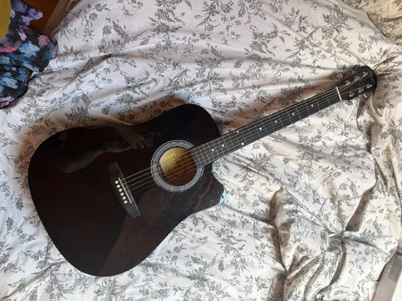 Электроакустическая гитара Squier by Fender SA-105CE Black 1