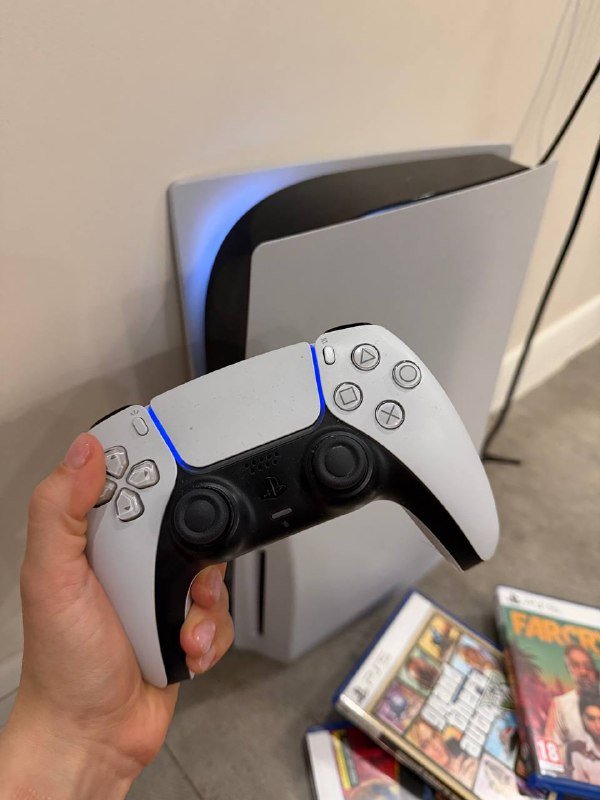 PS 5 с дисководом, игры, джойстики