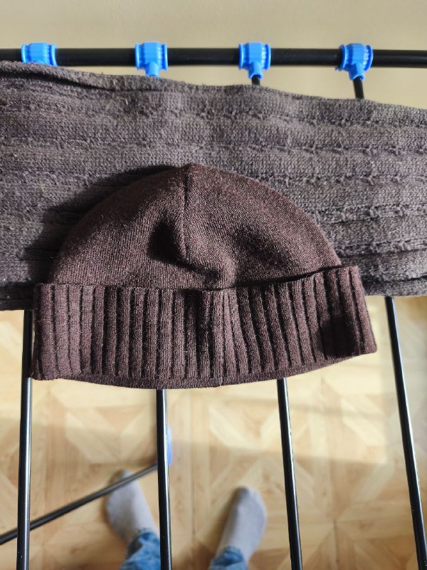 Шапка и шарф из шерсти и акрила 2