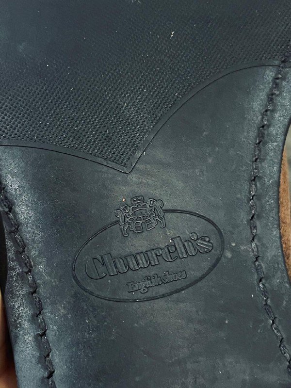 Классические замшевые челси Church’s размер 42-43 3