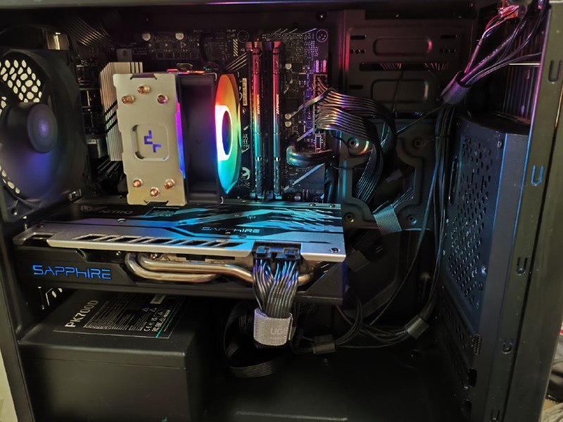 ПК i3-12100f, видеокарта RX 580 8GB, 16GB DDR4, SSD 500GB 2